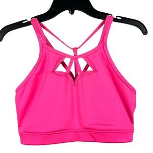 Victoria Sport Victorias Secret Criss Cross Sports Bra Womens Size Large‎ Pink